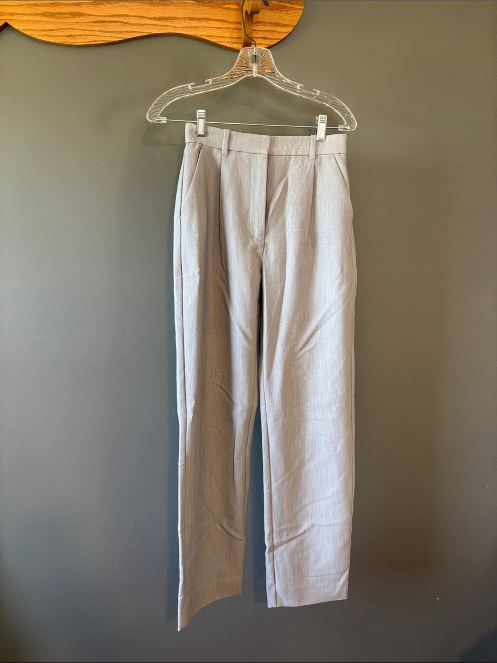 Abercrombie & Fitch Light Gray Tailored Women's Trousers